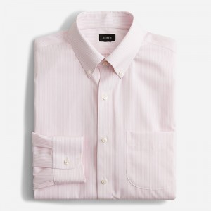 Camisas J.Crew Bowery wrinkle-free with button-down collar Hombre Rosas España | AHLPFY251