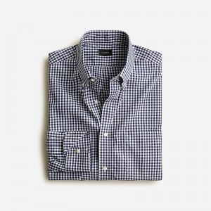 Camisas J.Crew Bowery wrinkle-free with button-down collar Hombre Azul Marino España | GUSILR963