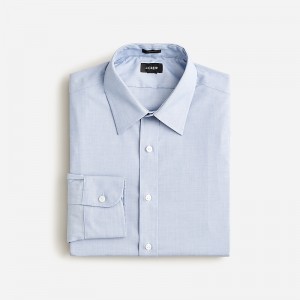 Camisas J.Crew Bowery wrinkle-free with point collar Hombre Azules España | WDNPVH256