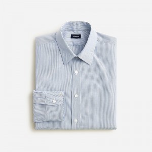 Camisas J.Crew Bowery wrinkle-free with point collar Hombre Azules España | CBLKQZ419