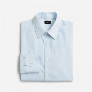 Camisas J.Crew Bowery wrinkle-free with point collar Hombre Blancas Azules España | SNDUGC845