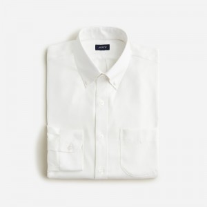 Camisas J.Crew Bowery wrinkle-free with point collar Hombre Blancas España | XZRGKJ893