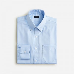 Camisas J.Crew Bowery wrinkle-free with point collar Hombre Azules España | VAYXHF801