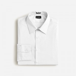 Camisas J.Crew Bowery wrinkle-free with point collar Hombre Blancas España | NRSZKW369