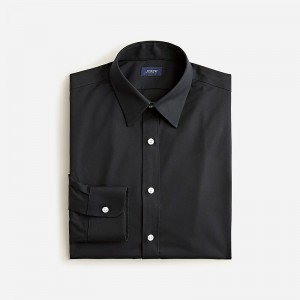 Camisas J.Crew Bowery wrinkle-free with point collar Hombre Negras España | DXHLNS501