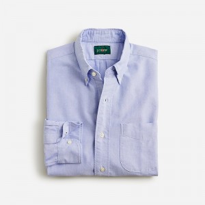 Camisas J.Crew Broken-in organic cotton oxford Hombre Azules España | AJZVNW574