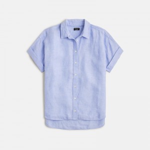 Camisas J.Crew Capitaine Mujer Azules España | UICPSA478