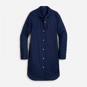 Camisas J.Crew Classic-fit beach Mujer Azul Marino España | ELCFQA815