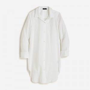 Camisas J.Crew Classic-fit beach Mujer Blancas España | UCVDNE109