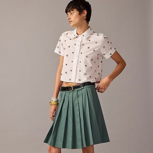 Camisas J.Crew Collection gamine jewel Mujer Blancas España | ADZRBG632