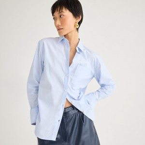Camisas J.Crew Collection garçon embellished Mujer Azules España | BLKDPR593