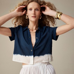 Camisas J.Crew Cropped gamine Mujer Rosas España | SJOXQY293