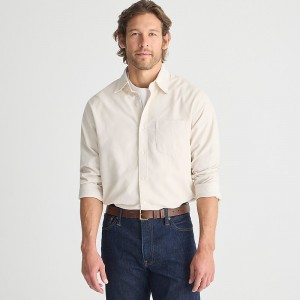 Camisas J.Crew Fine-wale corduroy Hombre Natural España | WVTJLP395