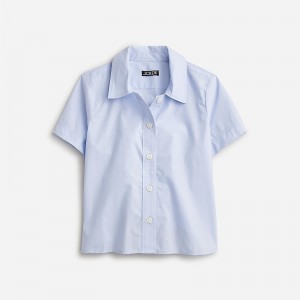 Camisas J.Crew Gamine cotton poplin Mujer Azules España | OFCXVY137