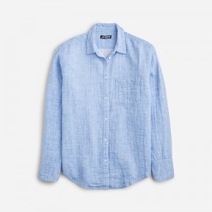 Camisas J.Crew Garçon classic striped cotton-blend dobby Mujer Majestic Sky España | GURYAO174