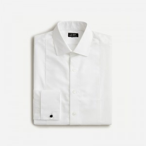 Camisas J.Crew Ludlow premium fine cotton tuxedo Hombre Blancas España | RJPZCQ456
