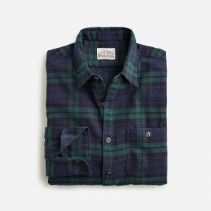Camisas J.Crew Midweight flannel Hombre Azul Marino España | FVOJYR295