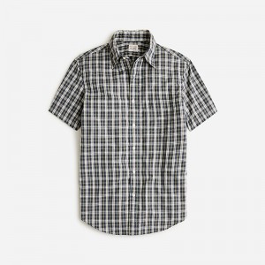 Camisas J.Crew Relaxed short-sleeve midweight denim Hombre Azul Marino España | JTQGPZ851