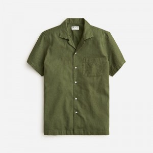 Camisas J.Crew Relaxed short-sleeve textured cotton camp-collar Hombre Balsam España | VRQKNH048