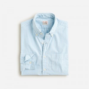 Camisas J.Crew Secret Wash cotton poplin Hombre Azules Claro Blancas España | DKERMX970