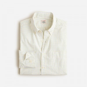 Camisas J.Crew Secret Wash cotton poplin Hombre Azules Amarillo Blancas España | PXDLJU863