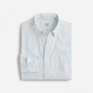 Camisas J.Crew Secret Wash cotton poplin Hombre Blancas Azules España | NZFVWE701