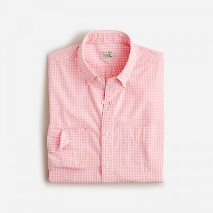 Camisas J.Crew Secret Wash cotton poplin Hombre Rosas Blancas España | YGRCFD672
