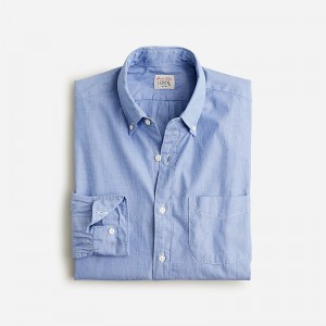 Camisas J.Crew Secret Wash cotton poplin Hombre Waterfall España | FKGIYZ378