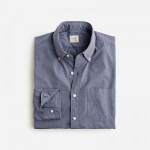 Camisas J.Crew Secret Wash cotton poplin Hombre Azul Marino España | YKLBXG016