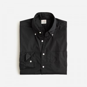 Camisas J.Crew Secret Wash cotton poplin Hombre Negras España | FWEJQU894