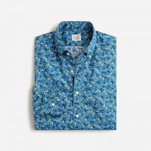 Camisas J.Crew Secret Wash cotton poplin Hombre Meadow Floral Blues España | LMASBX095