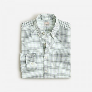Camisas J.Crew Secret Wash cotton poplin Hombre Verde Verde Oliva España | YWOBHR975