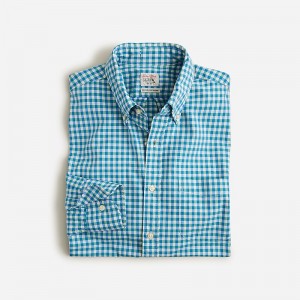 Camisas J.Crew Secret Wash cotton poplin Hombre Azules España | RZBESW581