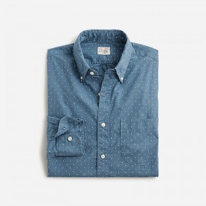 Camisas J.Crew Secret Wash cotton poplin Hombre Nostalgia Hthr España | BDZJAE921