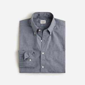 Camisas J.Crew Secret Wash cotton poplin Hombre Smoky Slate España | GQRJTX180