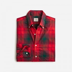 Camisas J.Crew Secret Wash cotton poplin Hombre Rojas España | CUWRAQ862