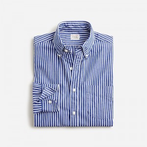 Camisas J.Crew Secret Wash cotton poplin Hombre Azules Blancas España | KFPGMA612