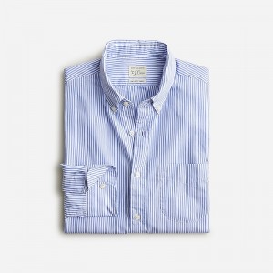 Camisas J.Crew Secret Wash cotton poplin Hombre Azules Blancas España | FPGTWC965