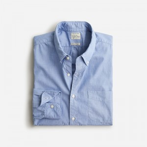 Camisas J.Crew Secret Wash cotton poplin Hombre Waterfall España | GXMKQD753