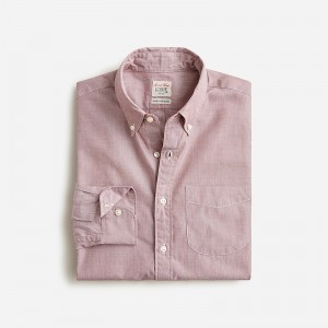 Camisas J.Crew Secret Wash cotton poplin Hombre Burdeos España | UAJBVS601