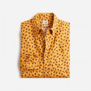 Camisas J.Crew Secret Wash cotton poplin Hombre Amarillo Rojas España | HIFBUS291