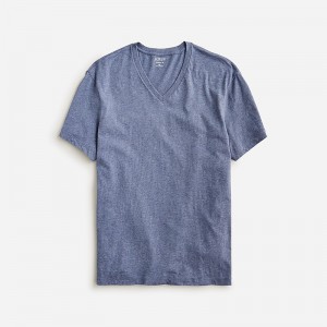 Camiseta J.Crew Broken-in short-sleeve V-neck Hombre Hthr Shadow España | XOBVGW970