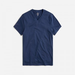Camiseta J.Crew Broken-in short-sleeve V-neck Hombre Azul Marino España | ZTBLXD451