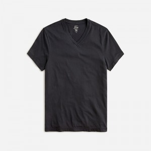 Camiseta J.Crew Broken-in short-sleeve V-neck Hombre Negras España | KOTVAH087
