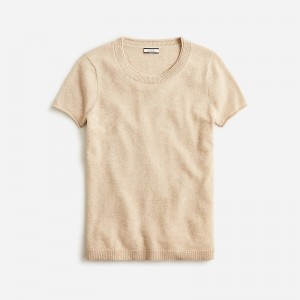 Camiseta J.Crew Cashmere relaxed Mujer Hthr Stone España | MATWQV312