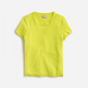 Camiseta J.Crew Cashmere relaxed Mujer Limón España | RTNKJX216