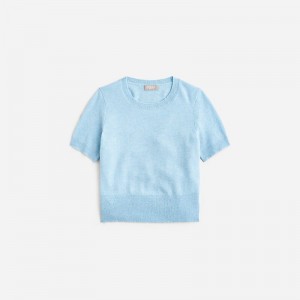 Camiseta J.Crew Cashmere shrunken Mujer Hthr River España | WOVPEC468