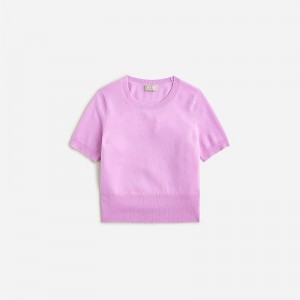 Camiseta J.Crew Cashmere shrunken Mujer Muted Orchid España | DKAXNL584