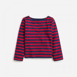 Camiseta J.Crew Classic mariner cloth boatneck Mujer Carter Stripe Evening R España | ADNLMX071