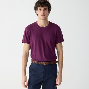Camiseta J.Crew Hemp-organic cotton blend Hombre Sundried Raisin España | OQFYEH349